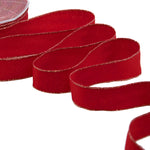 sablè bordi lurex 25 mm rosso