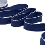 sablè bordi lurex 25 mm blu scuro