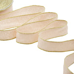 sablè bordi lurex 25 mm rosa cipria