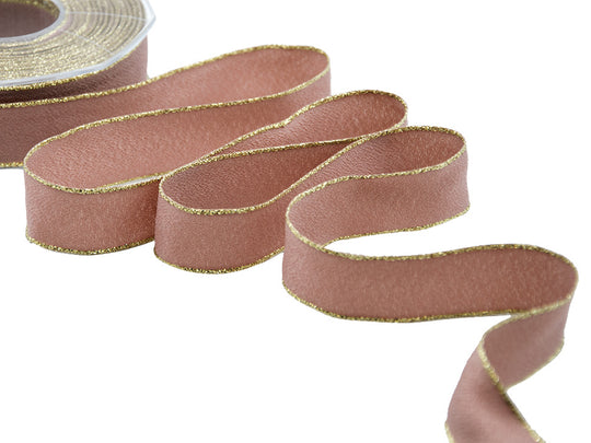 sablè bordi lurex 25 mm cipria scuro