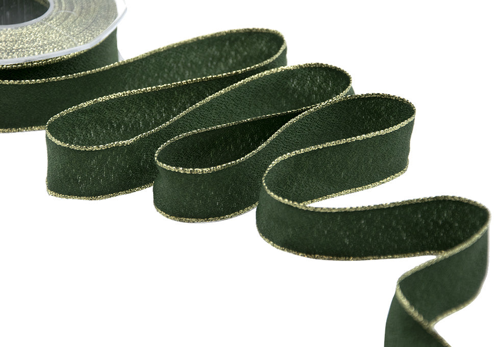 sablè bordi lurex 25 mm verde inglese