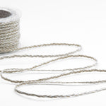 treccina rustica in juta 7 mm argento
