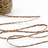 treccina rustica in juta 7 mm rosso