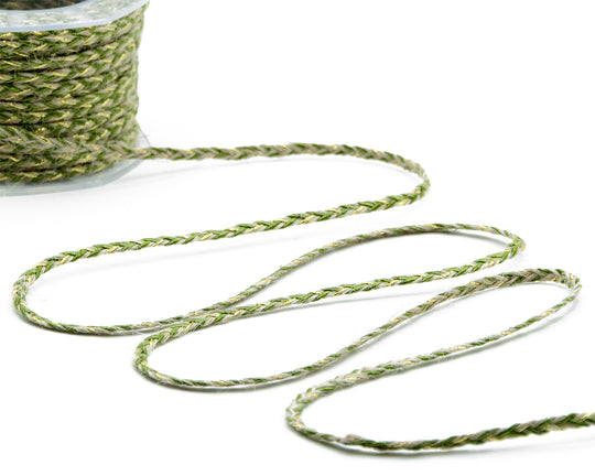 treccina rustica in juta 7 mm verde muschio