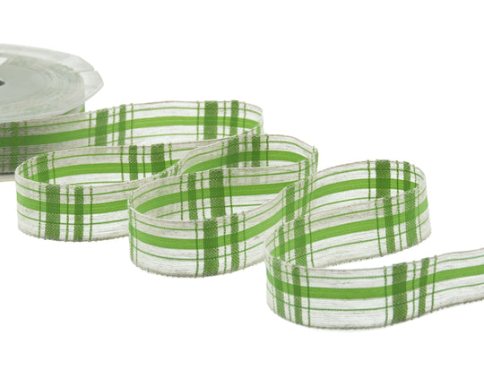 Lino Scozzese 25 mm Verde Pistacchio