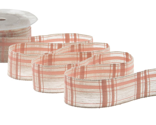 Lino Scozzese 40 mm Rosa Confetto