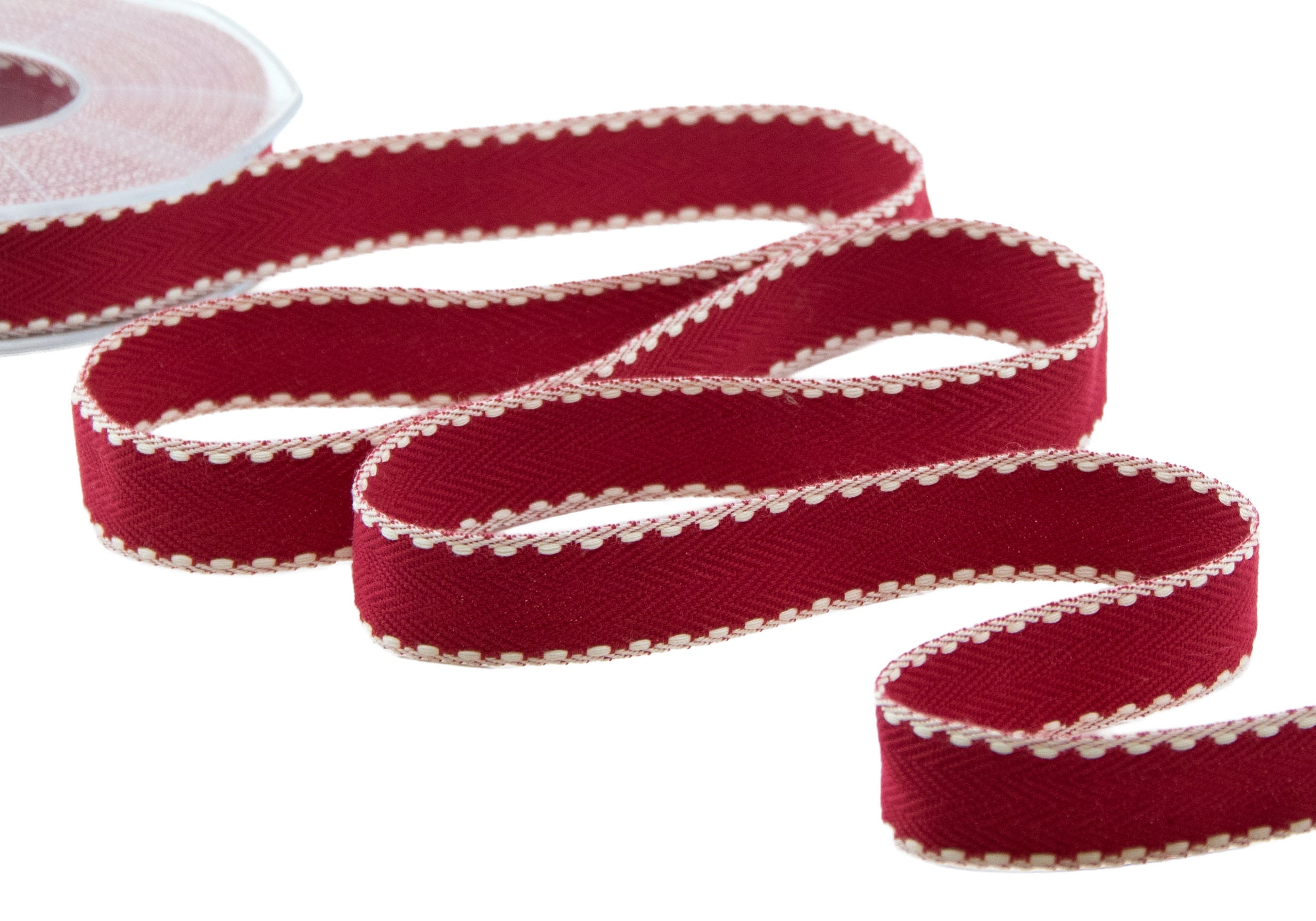spiga doppia bordata 20 mm rosso