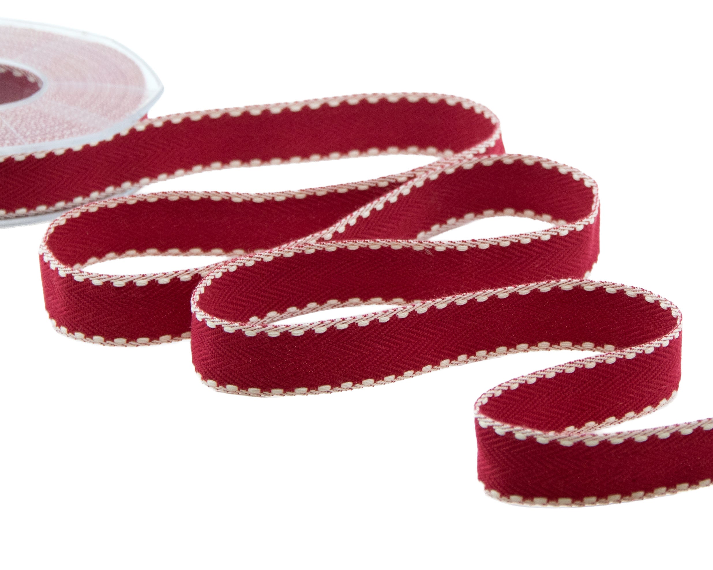 spiga doppia bordata 20 mm rosso