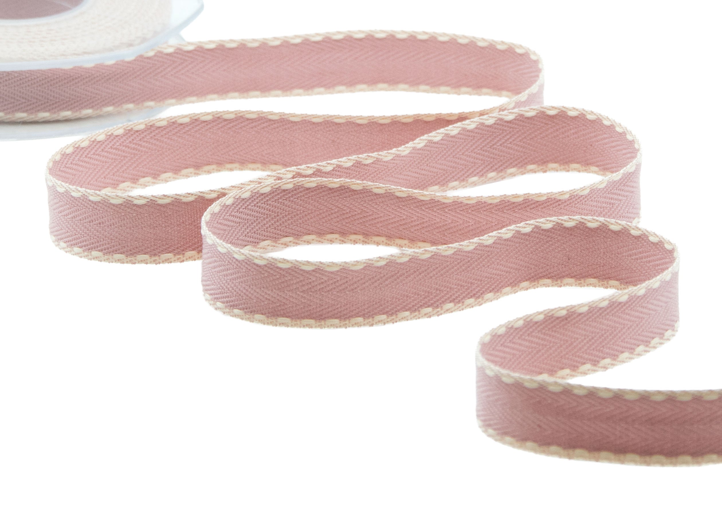spiga doppia bordata 20 mm cipria scuro