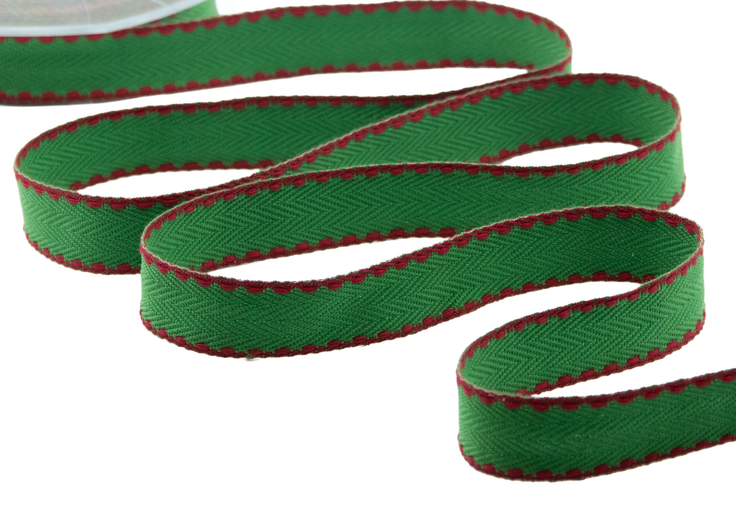 spiga doppia bordata 20 mm verde inglese