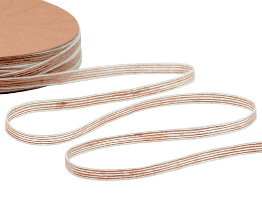 nastro in juta rustico 6 mm bianco naturale