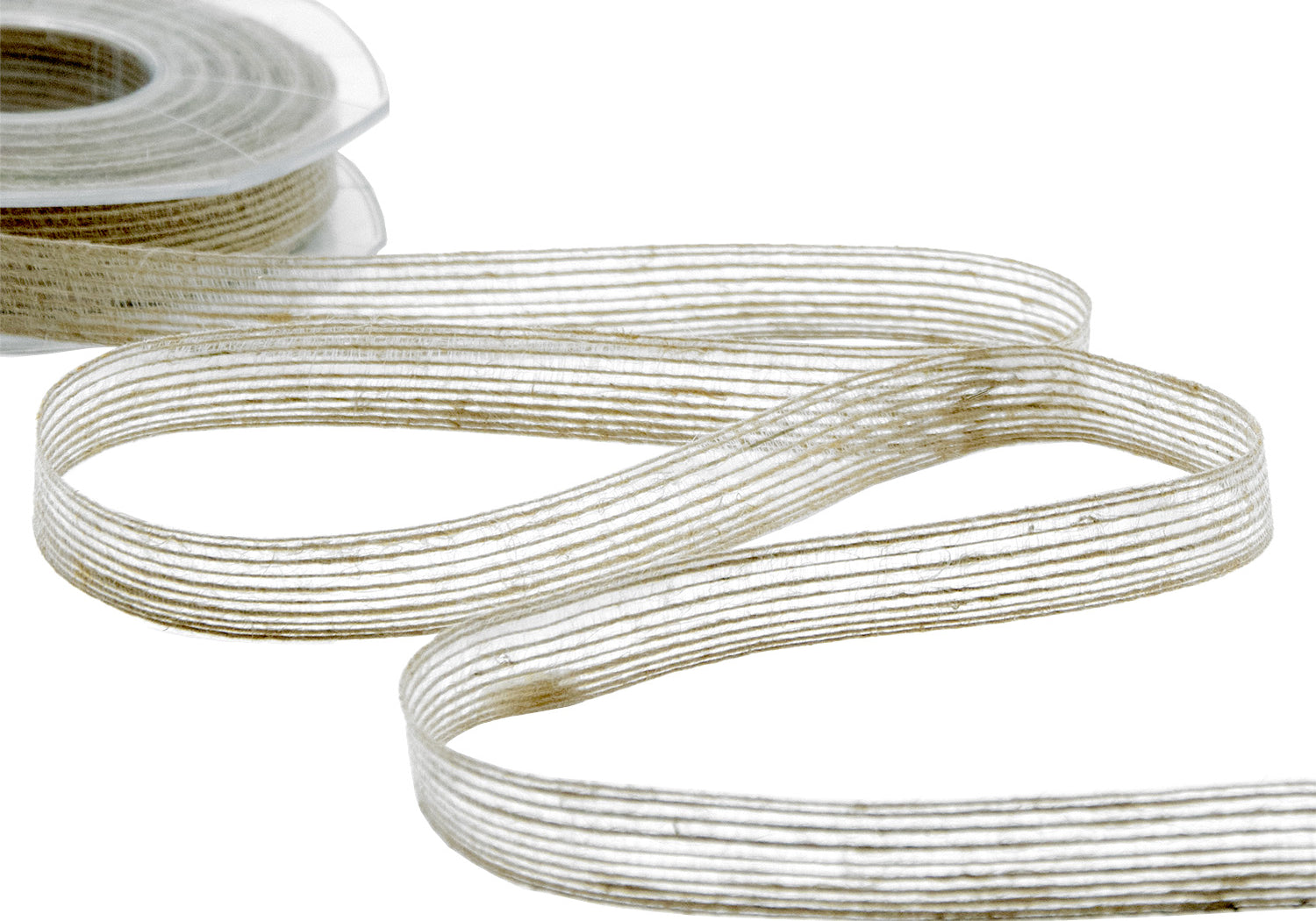 nastro in juta rustico 6 mm beige