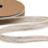 15mm Natural White Rustic Jute Ribbon