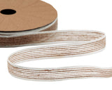 Nastro in Juta Rustico 15 mm Bianco Naturale