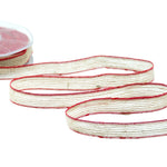 nastro in juta rustico 15 mm rosso