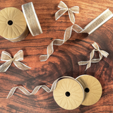 15mm Natural White Rustic Jute Ribbon