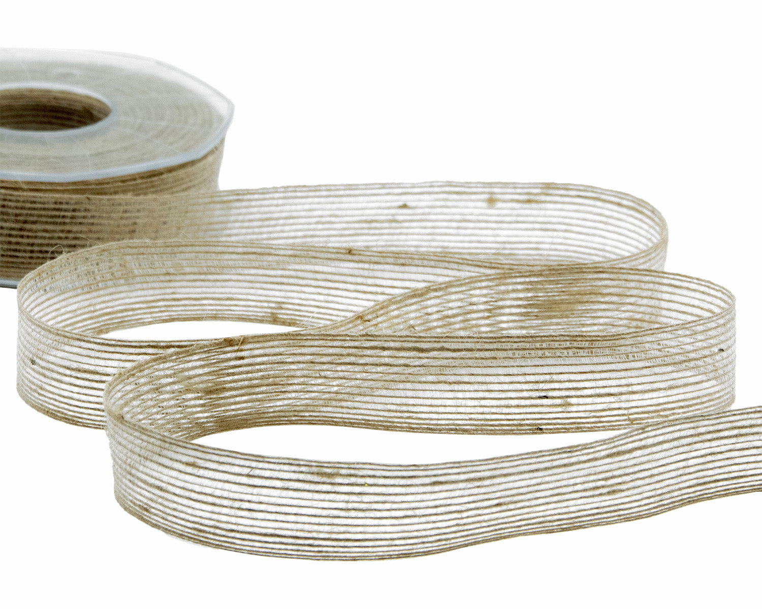 nastro in juta rustico 25 mm beige