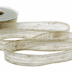nastro in juta rustico 25 mm beige