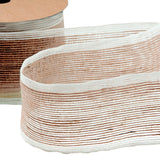 65mm Natural White Rustic Jute Ribbon