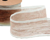 Nastro in Juta Rustico 65 mm Bianco Naturale