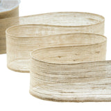 nastro in juta rustico 65 mm beige