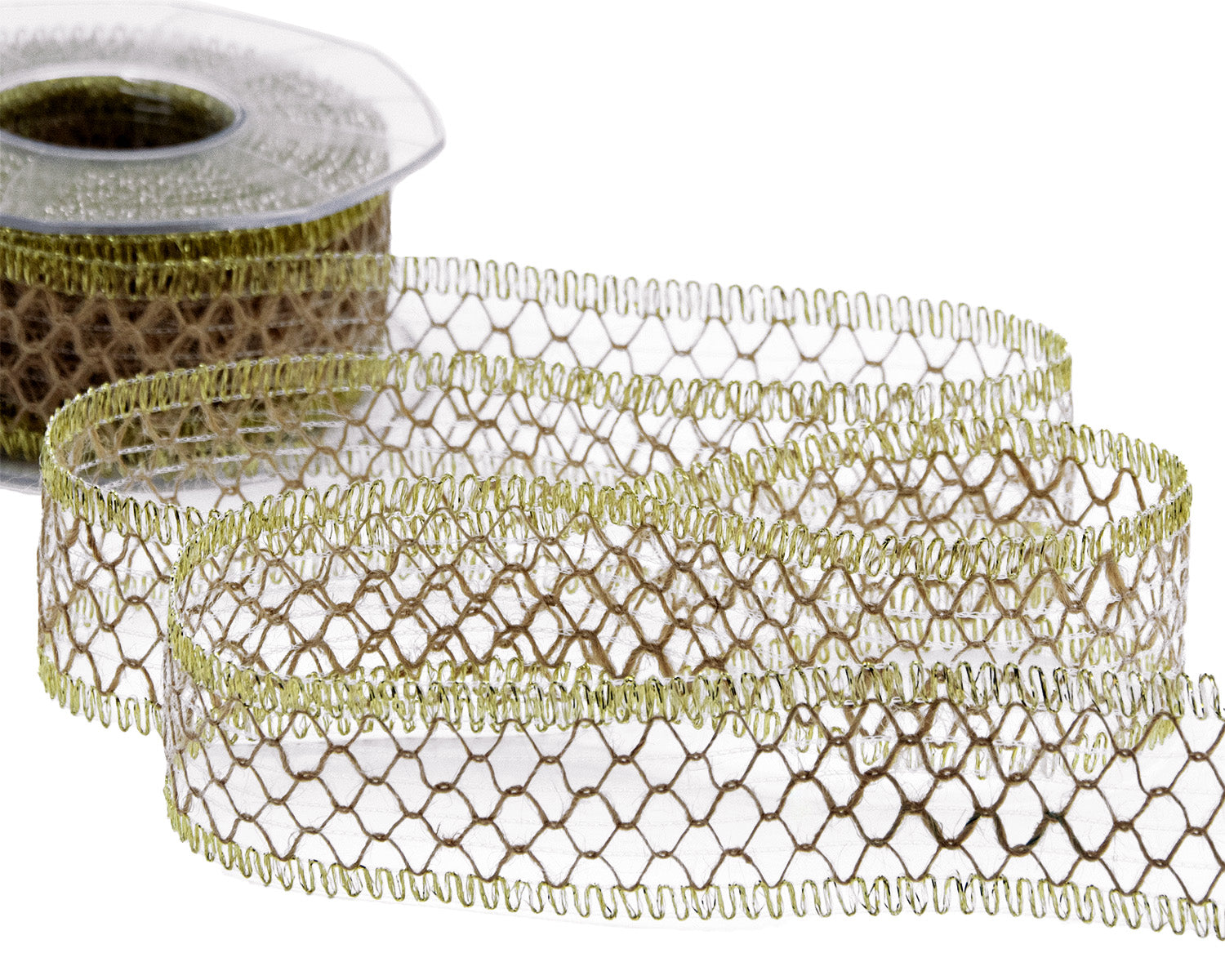 nastro traforato in juta 40 mm oro