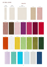 Carlotta satin copper borders 27 mm amaranth