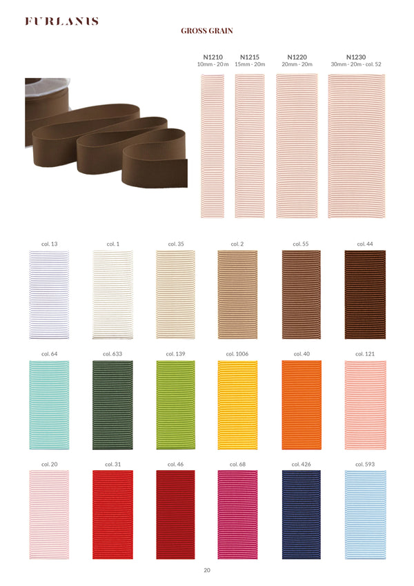 Gros Grain 20 mm Rosa Cipria