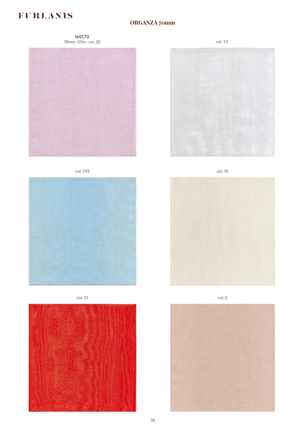 Organza 70mm Rosa Baby