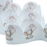Margherita Portaconfetti 50 mm Stampa Balloon Elefante Rosa