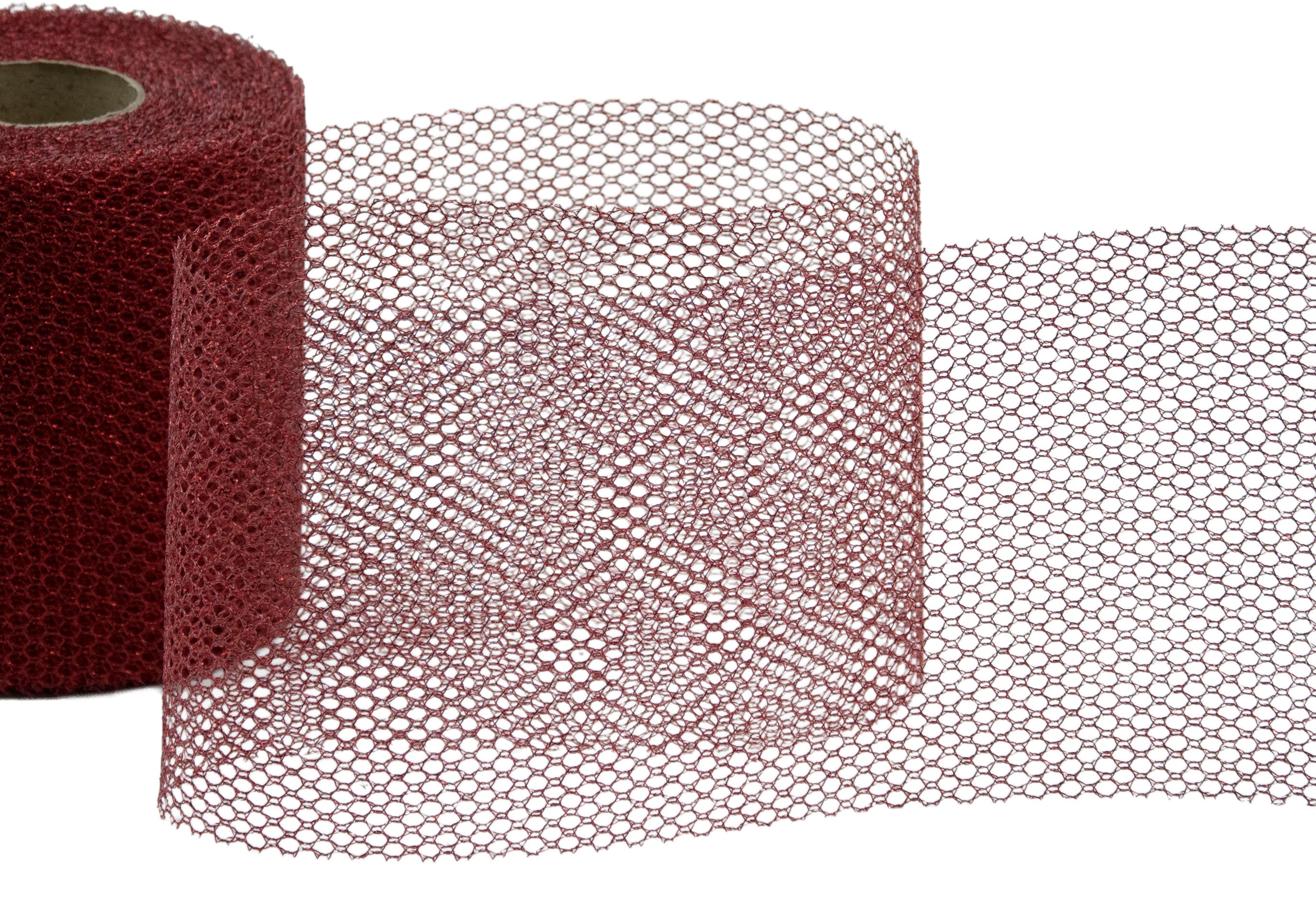 retina lurex 100 mm rosso