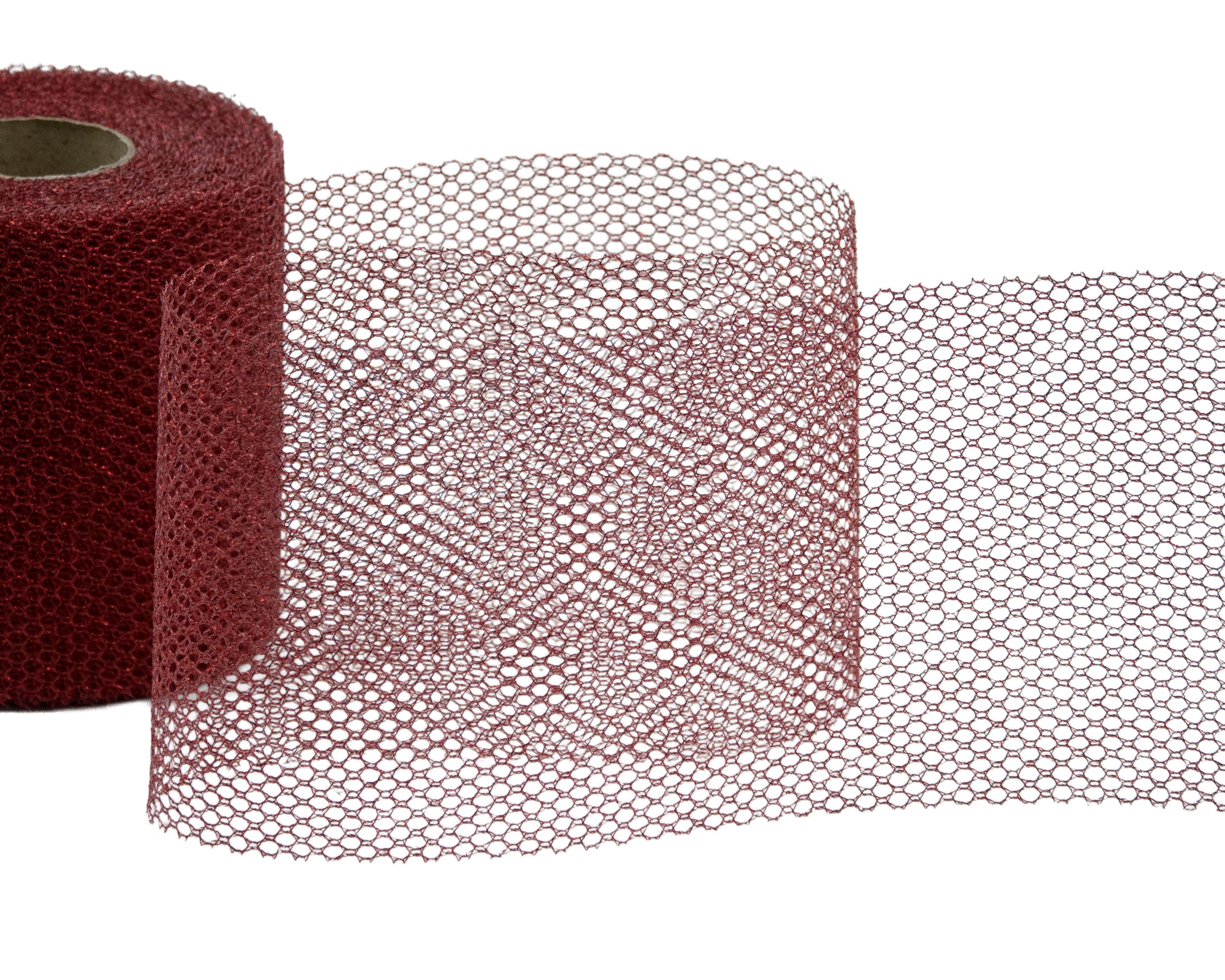 retina lurex 100 mm rosso