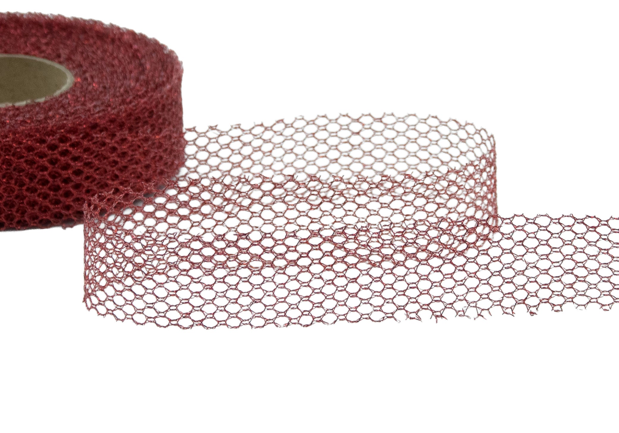 retina lurex 25 mm rosso