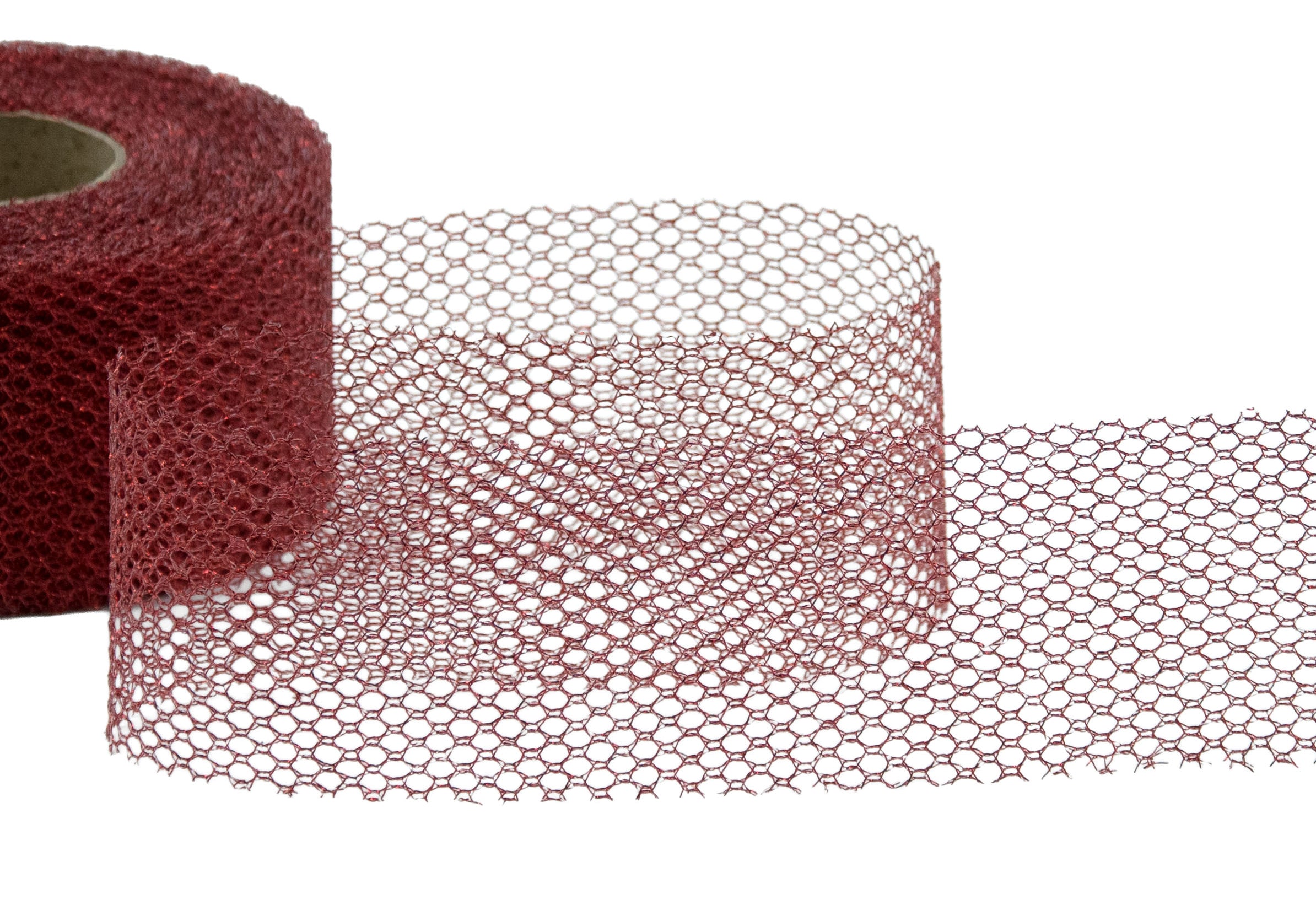 retina lurex 50 mm rosso