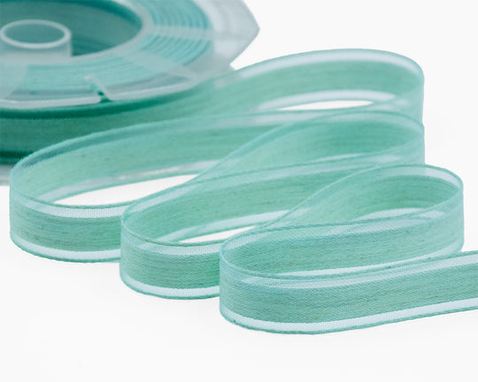 Melange Bordi Velo 15 mm Verde Acqua Marina