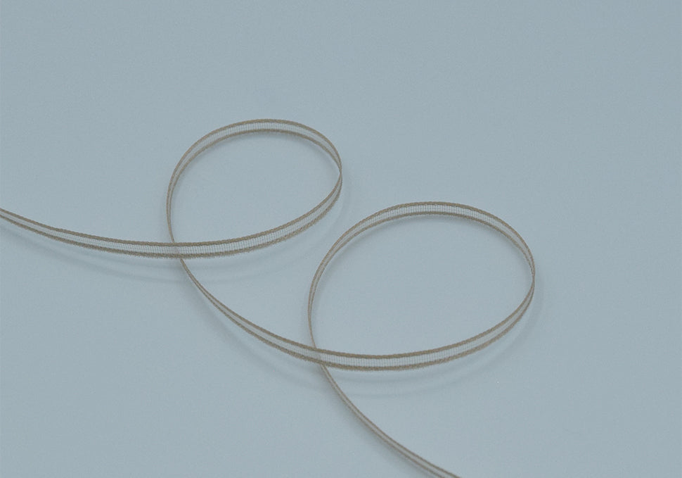 velo bordi raso 3 mm beige chiaro