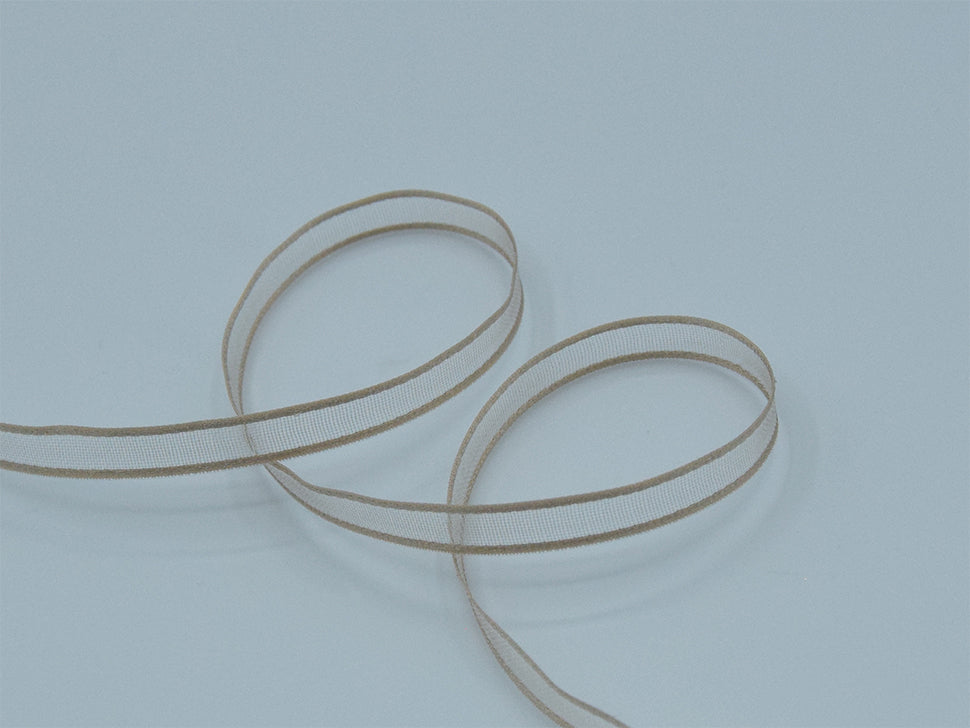 velo bordi raso 6 mm beige chiaro