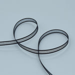 velo bordi raso 6 mm nero