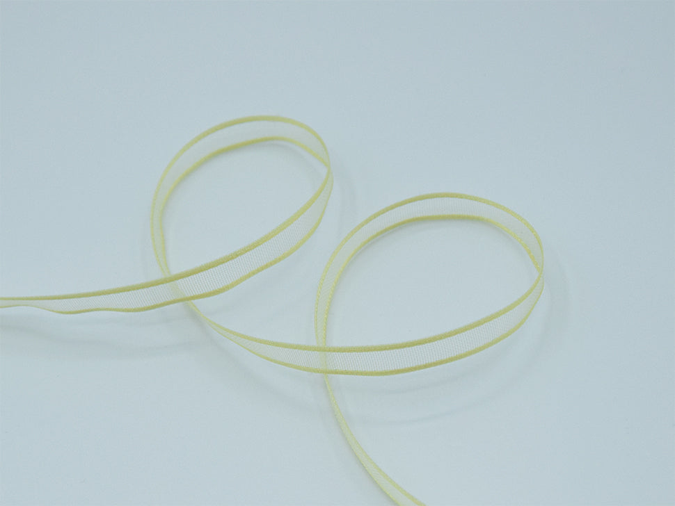 velo bordi raso 6 mm giallo chiaro