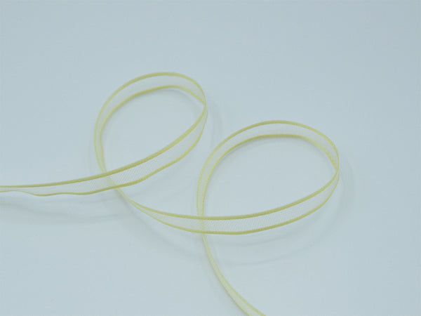 velo bordi raso 6 mm giallo chiaro