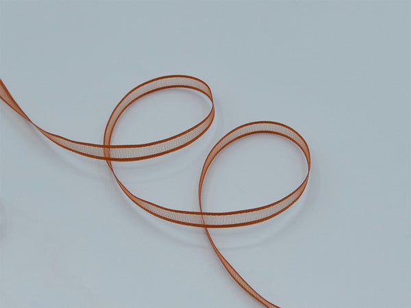 velo bordi raso 6 mm arancio scuro
