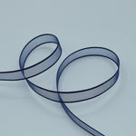 velo bordi raso 10 mm blu notte