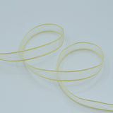 velo bordi raso 10 mm giallo chiaro