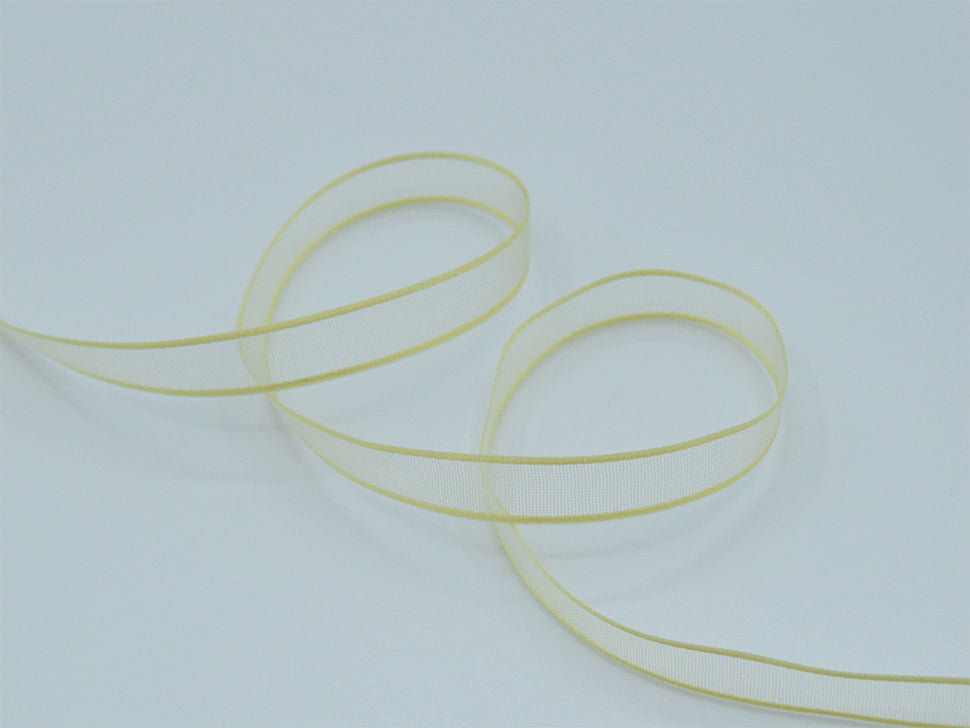 velo bordi raso 10 mm giallo chiaro