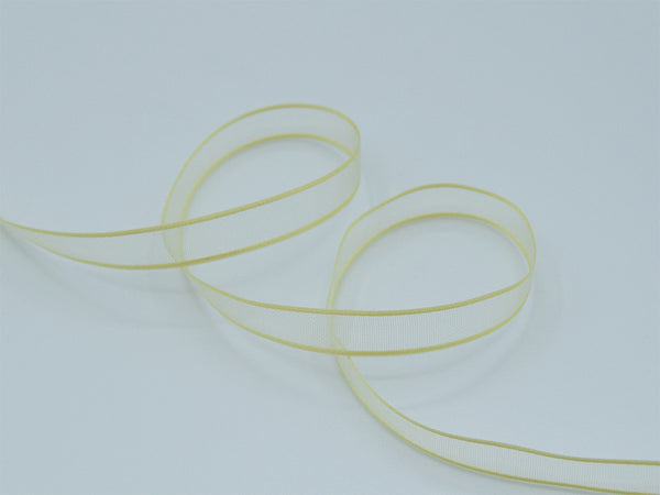 velo bordi raso 10 mm giallo chiaro