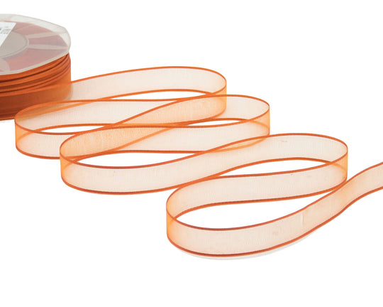 velo bordi raso 15 mm arancio scuro