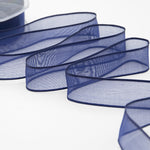 velo bordi rame 25 mm blu scuro