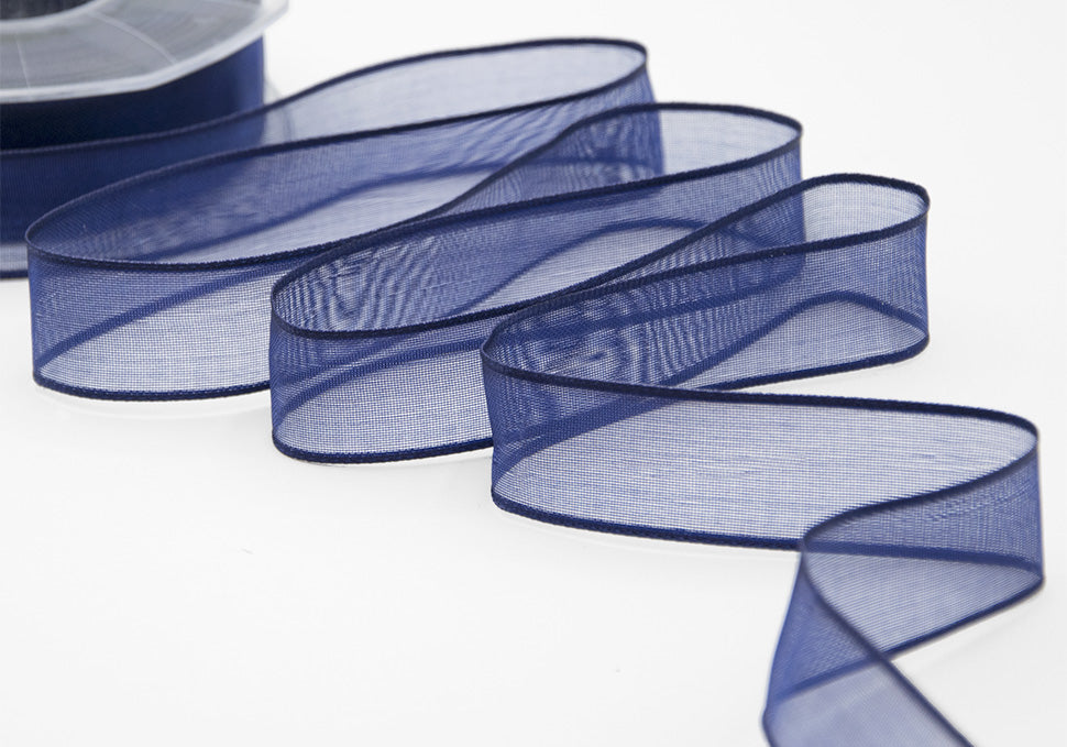 velo bordi rame 25 mm blu scuro