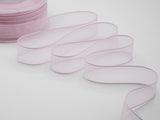 velo bordi raso 25 mm rosa baby
