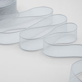 velo bordi raso 25 mm grigio perla